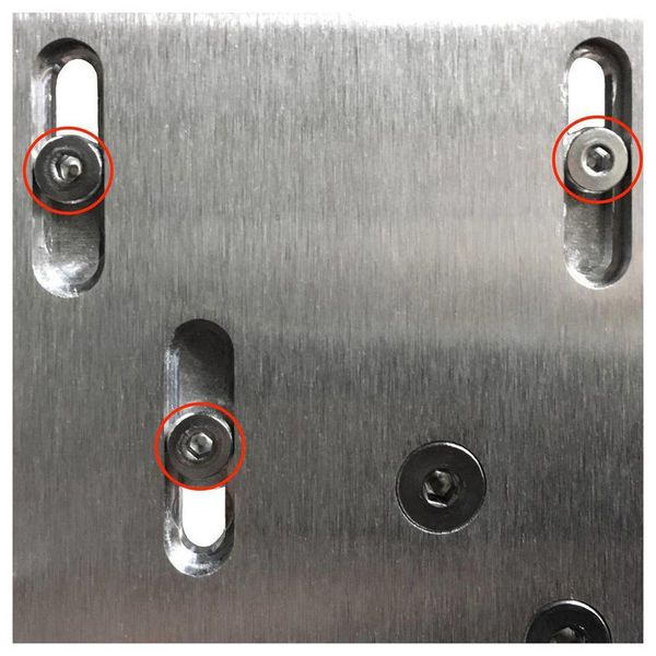Paquete de tornillos de montaje Trick Drums Pro1-V Slide-Track - paquete con 3 tornillos