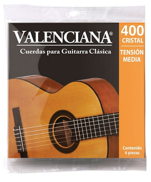 Juego de cuerdas para guitarra clásica La Valenciana VAGS-400MC - entorchado plata nylon
