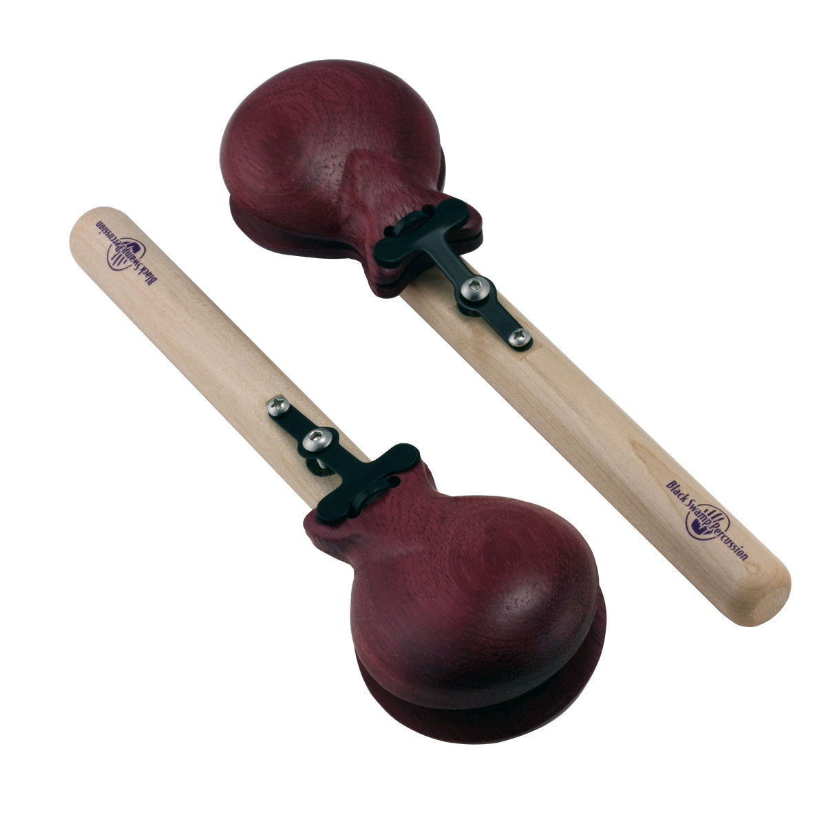 Castañuelas en mango Black Swamp Percussion Pro Concert Purpleheart