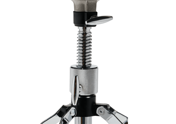 Banco para baterista Gretsch GR9608-2 - redondo, parte superior acolchada, logotipo de Gretsch impreso, base trípode de doble solera