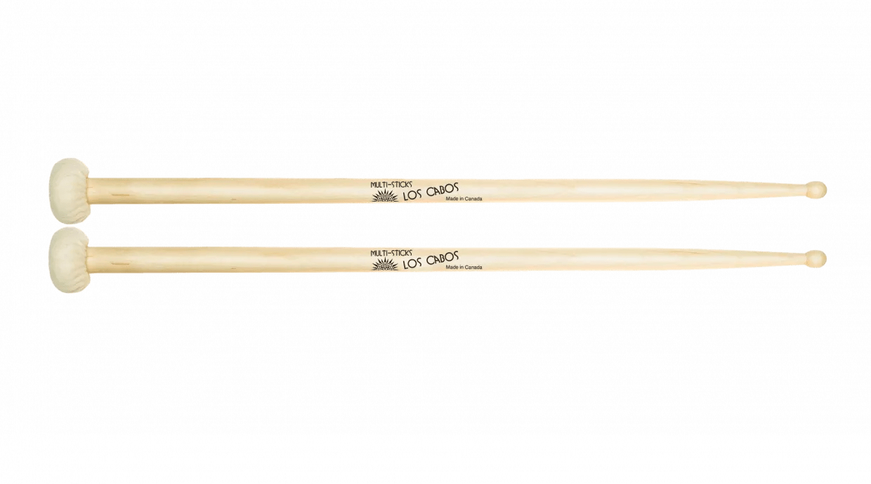 Baquetas de doble punta Los Cabos Drumsticks LCDMULTI - punta madera y punta fieltro suave