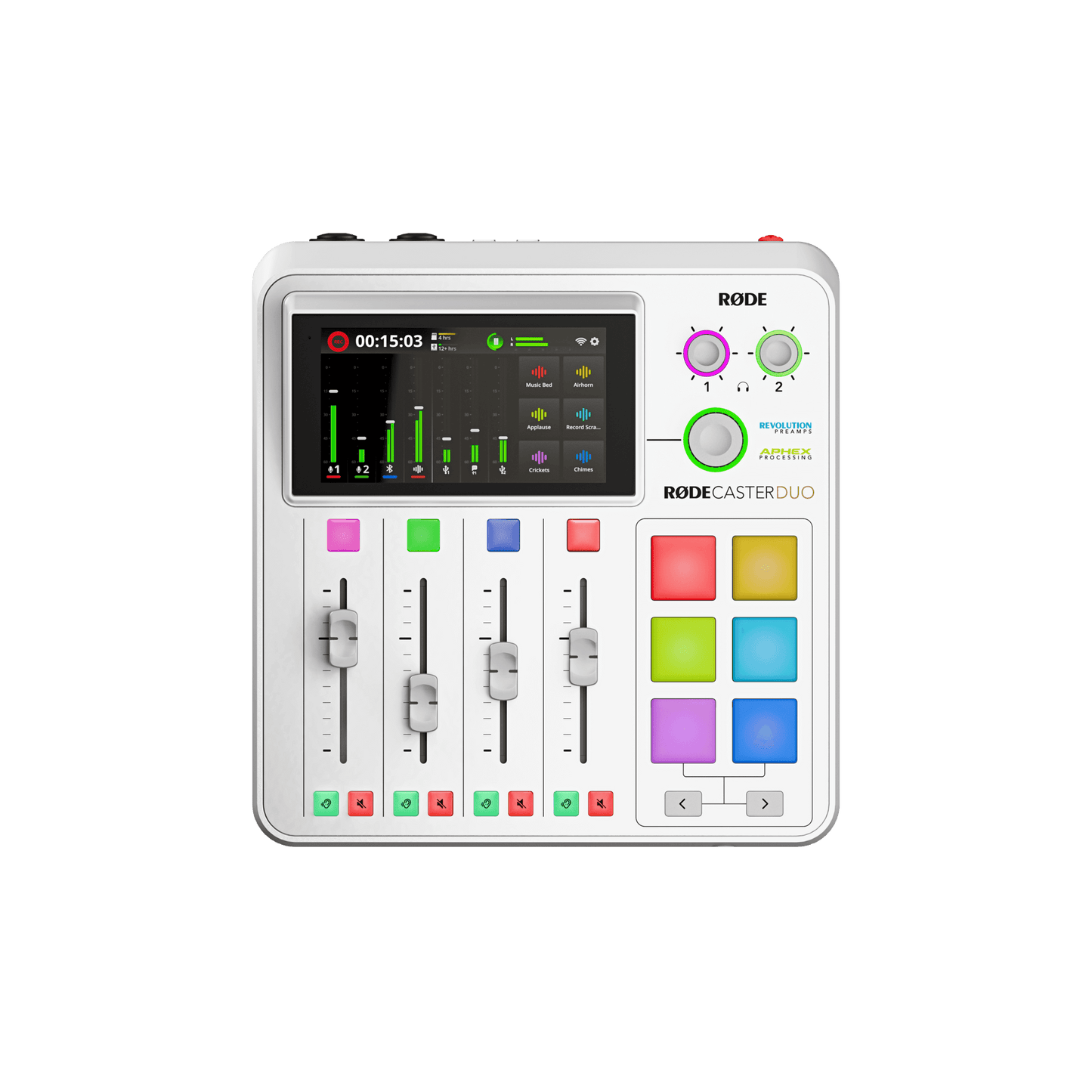 Estudio integrado de producción de audio RODECaster Duo
