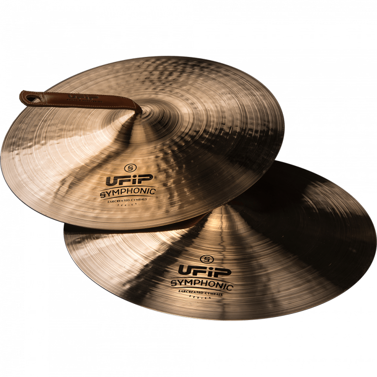Platillos UFiP Symphonic 20 pulgadas - estilo vienés, incluye correas de piel y funda de vinil