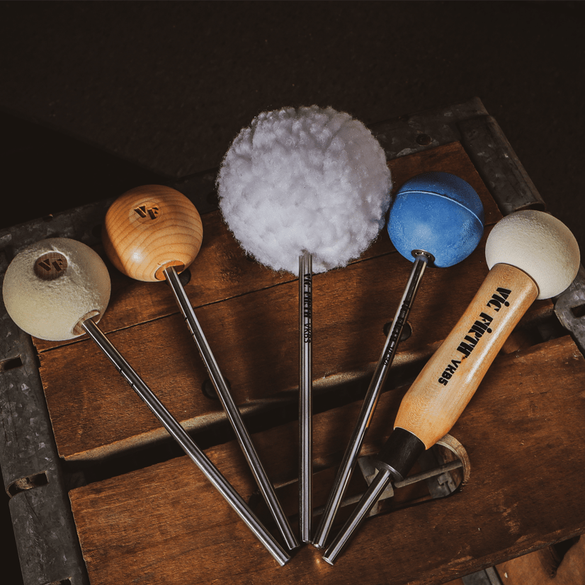 Baquetón de bombo Vic Firth VicKick VKB1 - felpa, orientación dual, articulación clara, destaca frecuencias graves