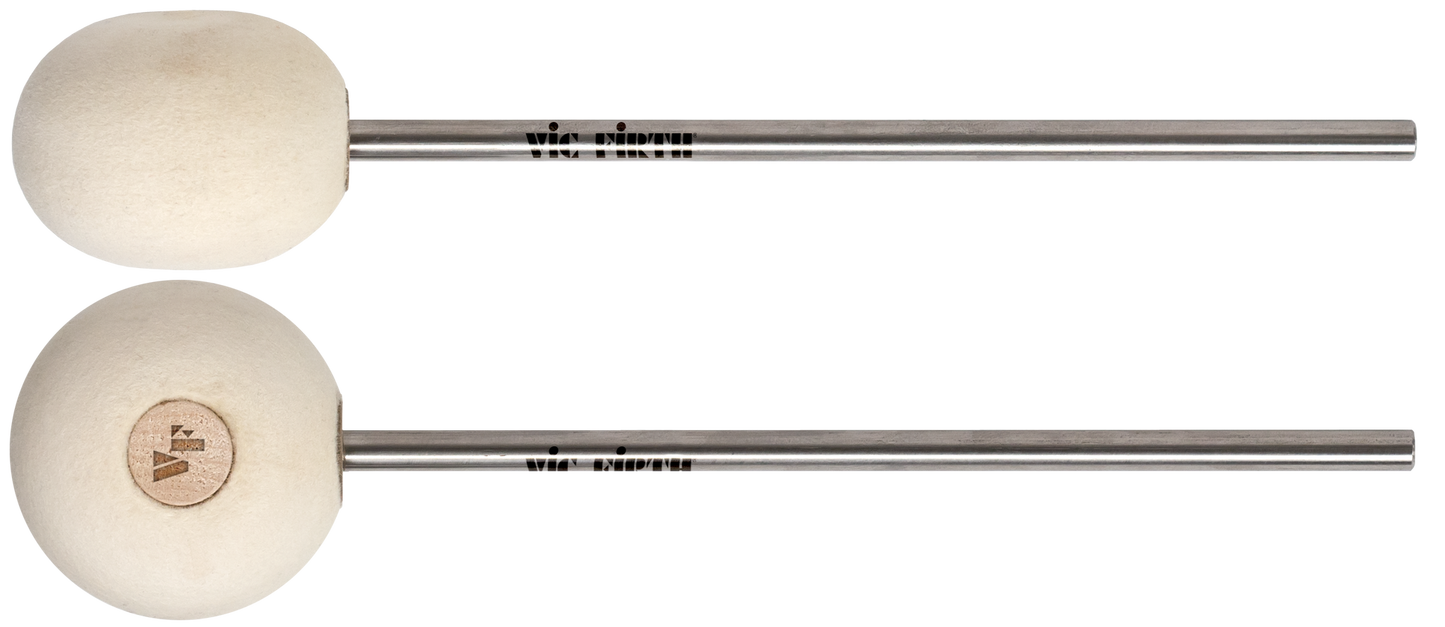 Baquetón de bombo Vic Firth VicKick VKB1 - felpa, orientación dual, articulación clara, destaca frecuencias graves