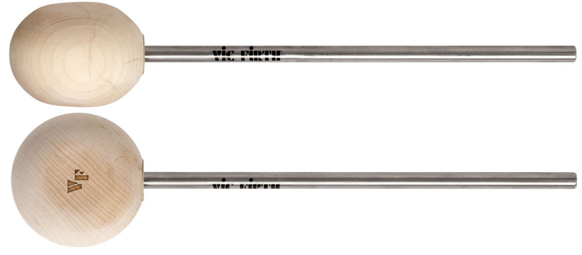 Baquetón para bombo de batería Vic Firth Vick Kick VKB2 - madera de maple, orientación dual