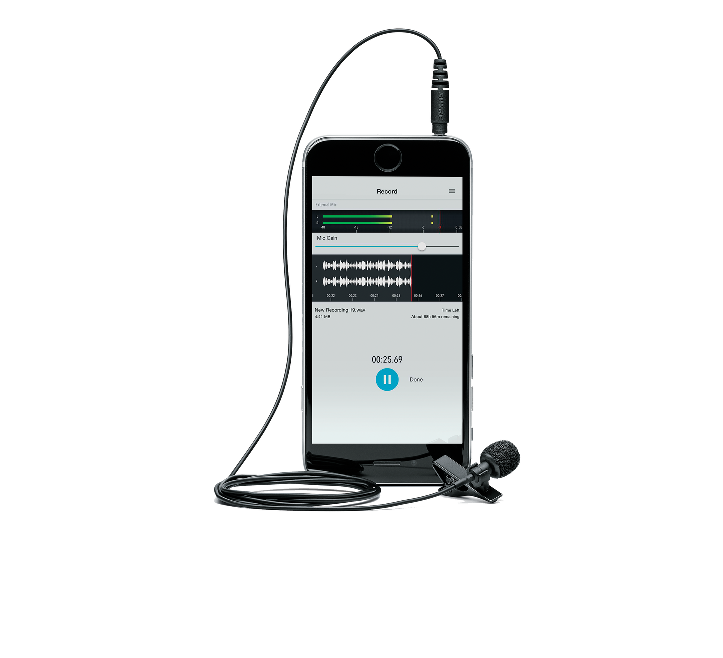 Micrófono lavalier para smartphone o tablet Shure MVL