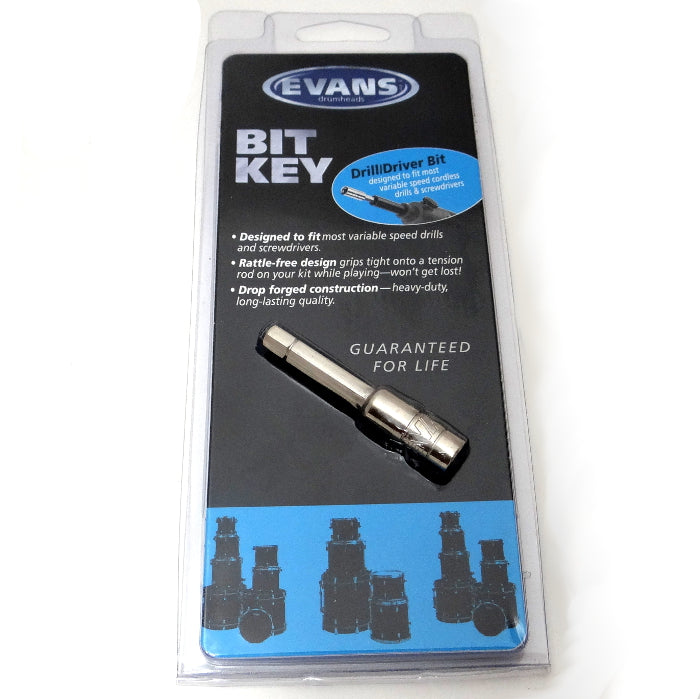 Perno para afinación de tambores con taladro Evans Bit Key