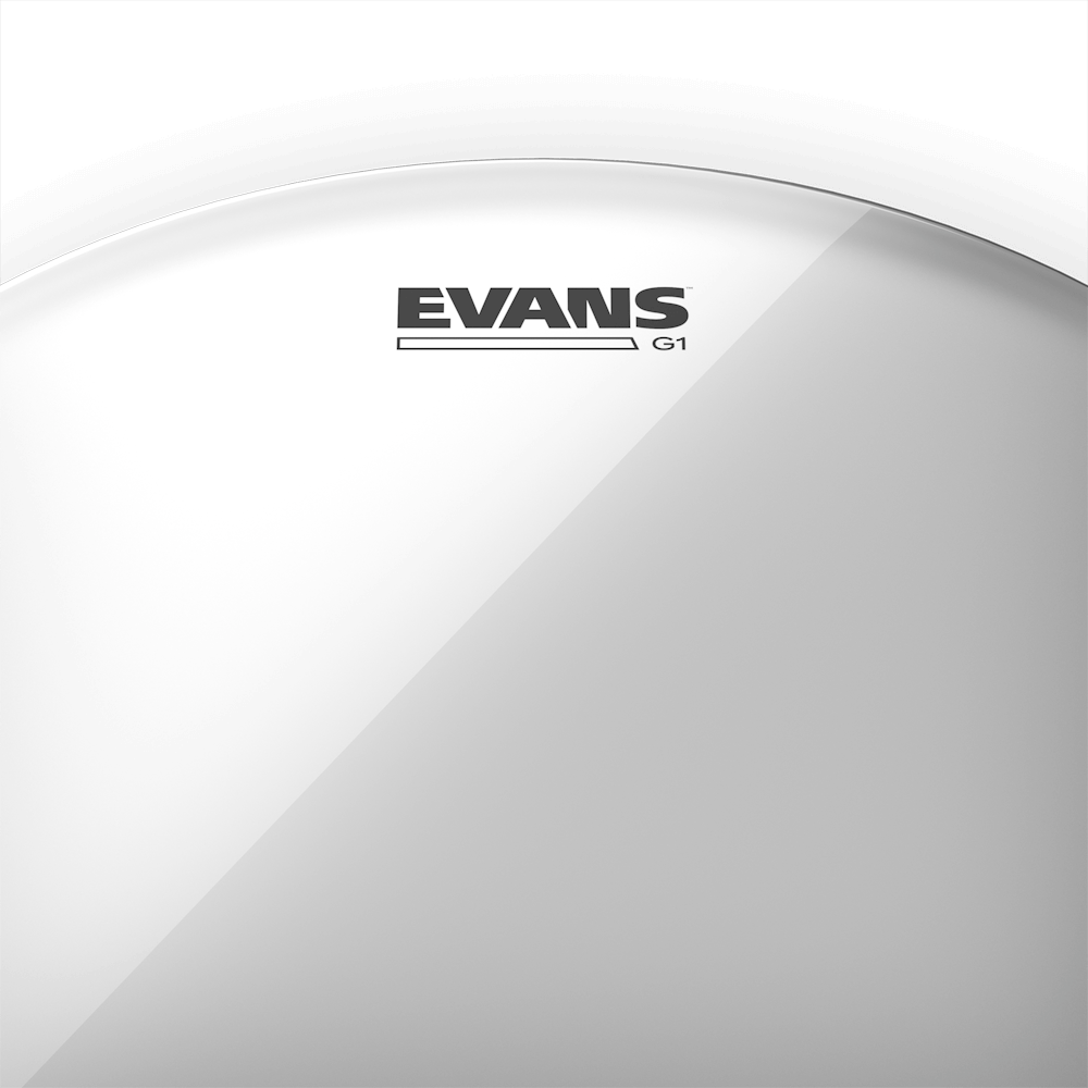 Parche Evans G1 Clear - transparente, 1 capa de 10 mil