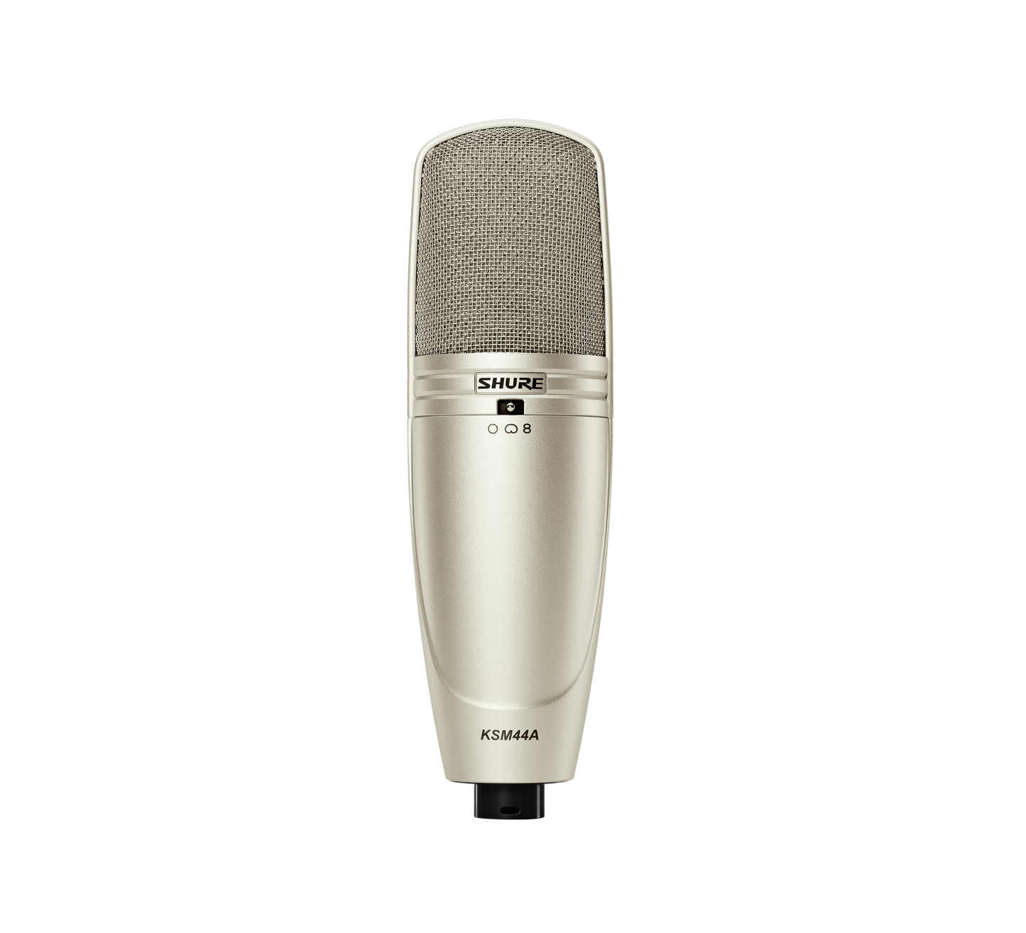 Micrófono de condensador side-address de diafragma dual grande multipatrón Shure KSM44A