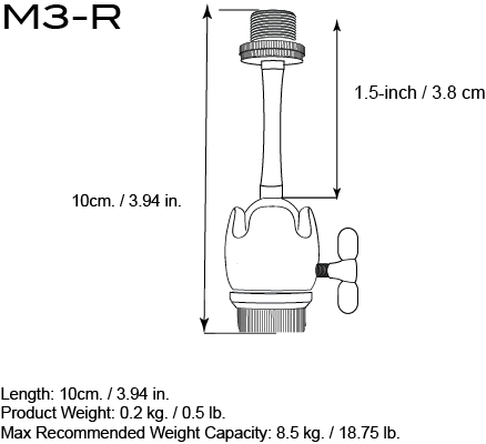 Adaptador orbital para bases convencionales Triad-Orbit M3-R