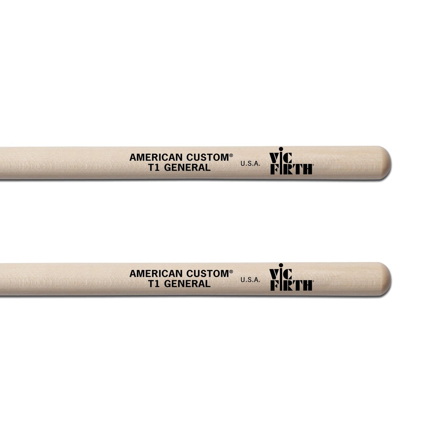 Baquetas para timbal de orquesta Vic Firth American Custom Timpani General Mallets T1 - medium/hard, propósito general, articulación rítmica