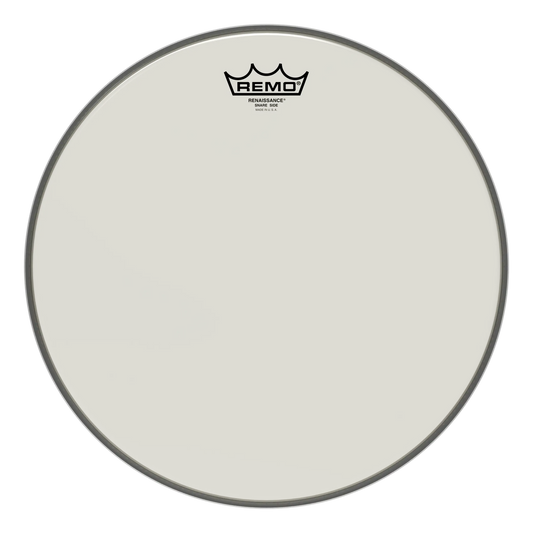 Parche resonante de tarola Remo Ambassador Renaissance Snare Side - 1 capa de 3 mil con textura propietaria, ideal para tarola de concierto