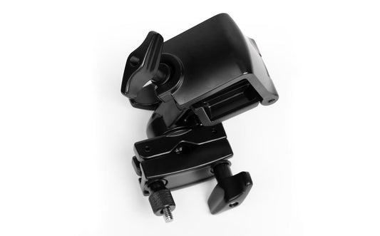 Abrazadera cuadrada Pearl Icon Rotating Pipe Clamp PCX200/B - abrazadera cuadrada de 40mm, abrazadera tubular giratoria con dos tornillos, acabado negro