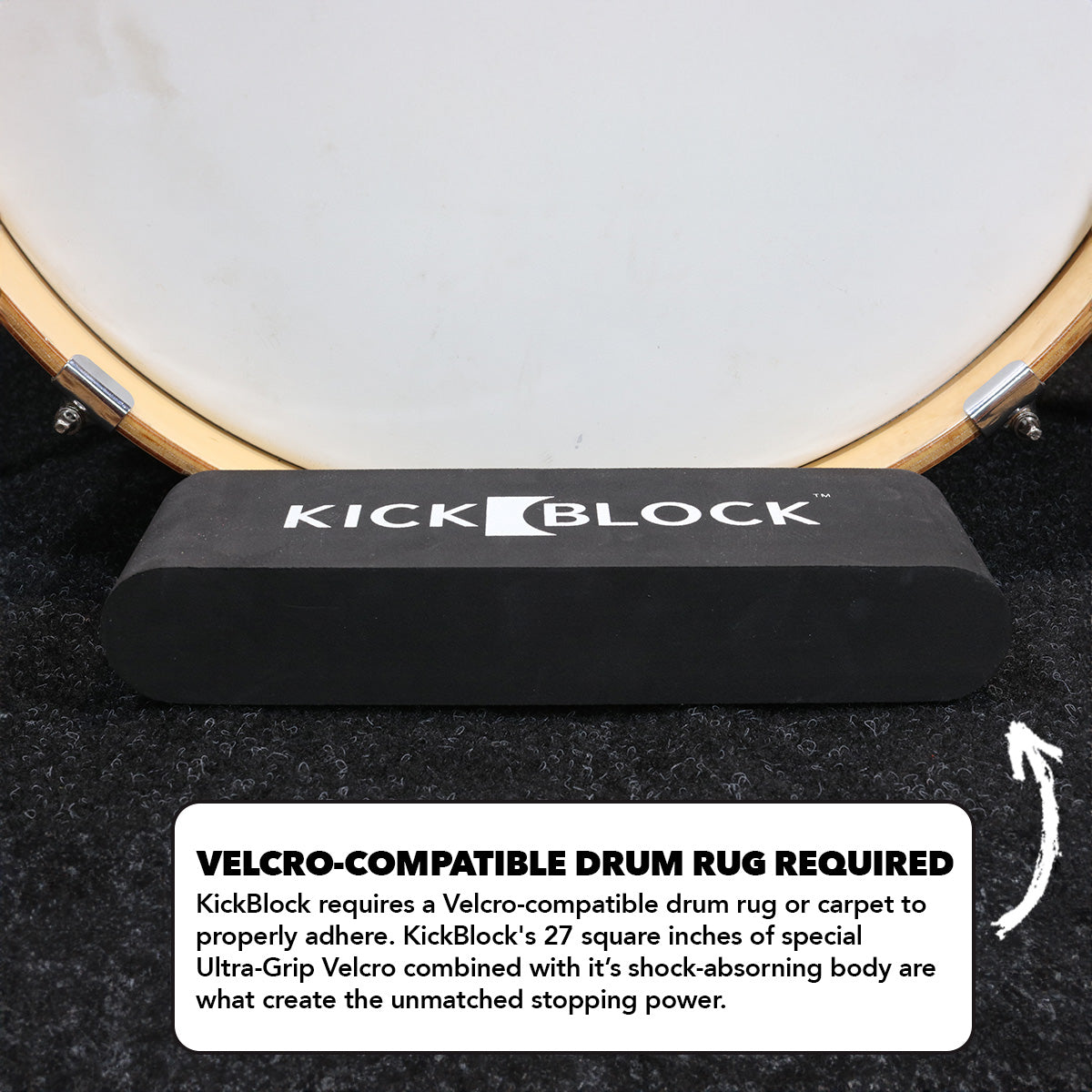 Anclaje para bombo KickBlock - negro