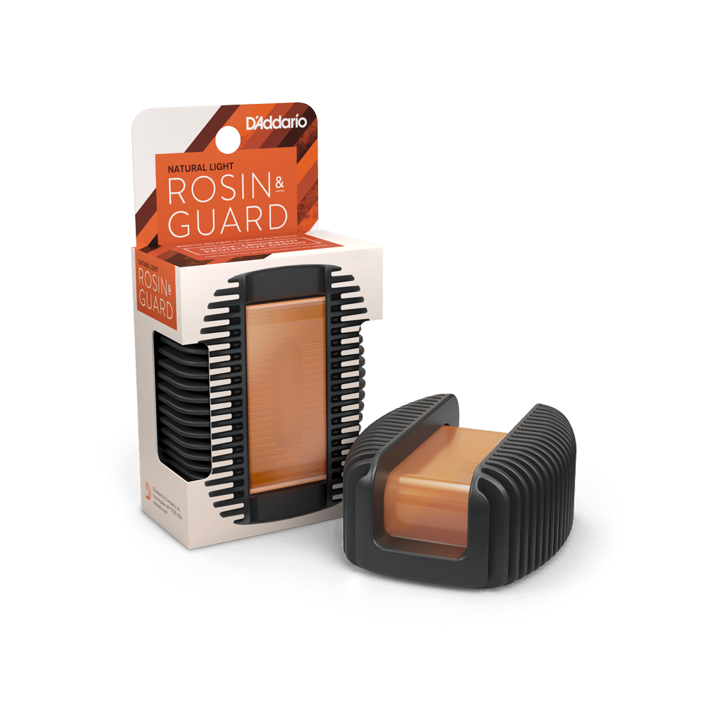 Protector de resina D'Addario Rosin Guard - incluye resina Natural Light Rosin