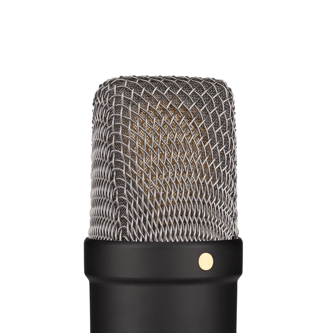 Micrófono de condensador de estudio RODE NT1 Signature Series - versátil, confiable, carácter sedoso, nivel de ruido ultrabajo, tolerante a elevados SPL