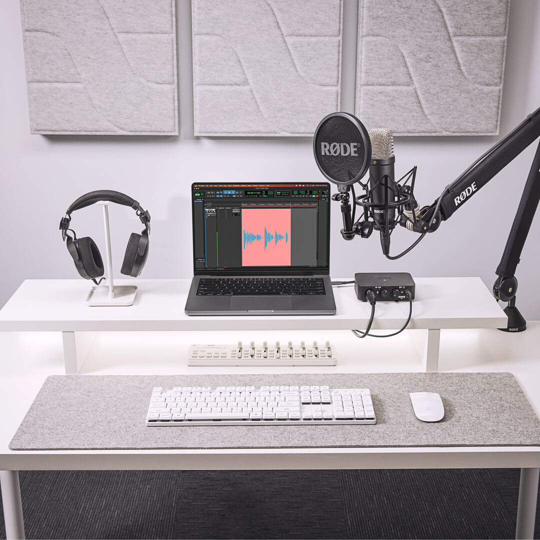 Micrófono de condensador de estudio RODE NT1 Signature Series - versátil, confiable, carácter sedoso, nivel de ruido ultrabajo, tolerante a elevados SPL