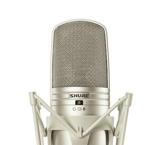 Micrófono de condensador side-address de diafragma dual grande multipatrón Shure KSM44A