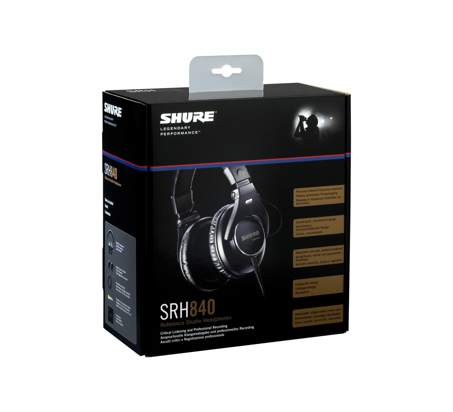 Audífonos profesionales de monitoreo Shure SRH840