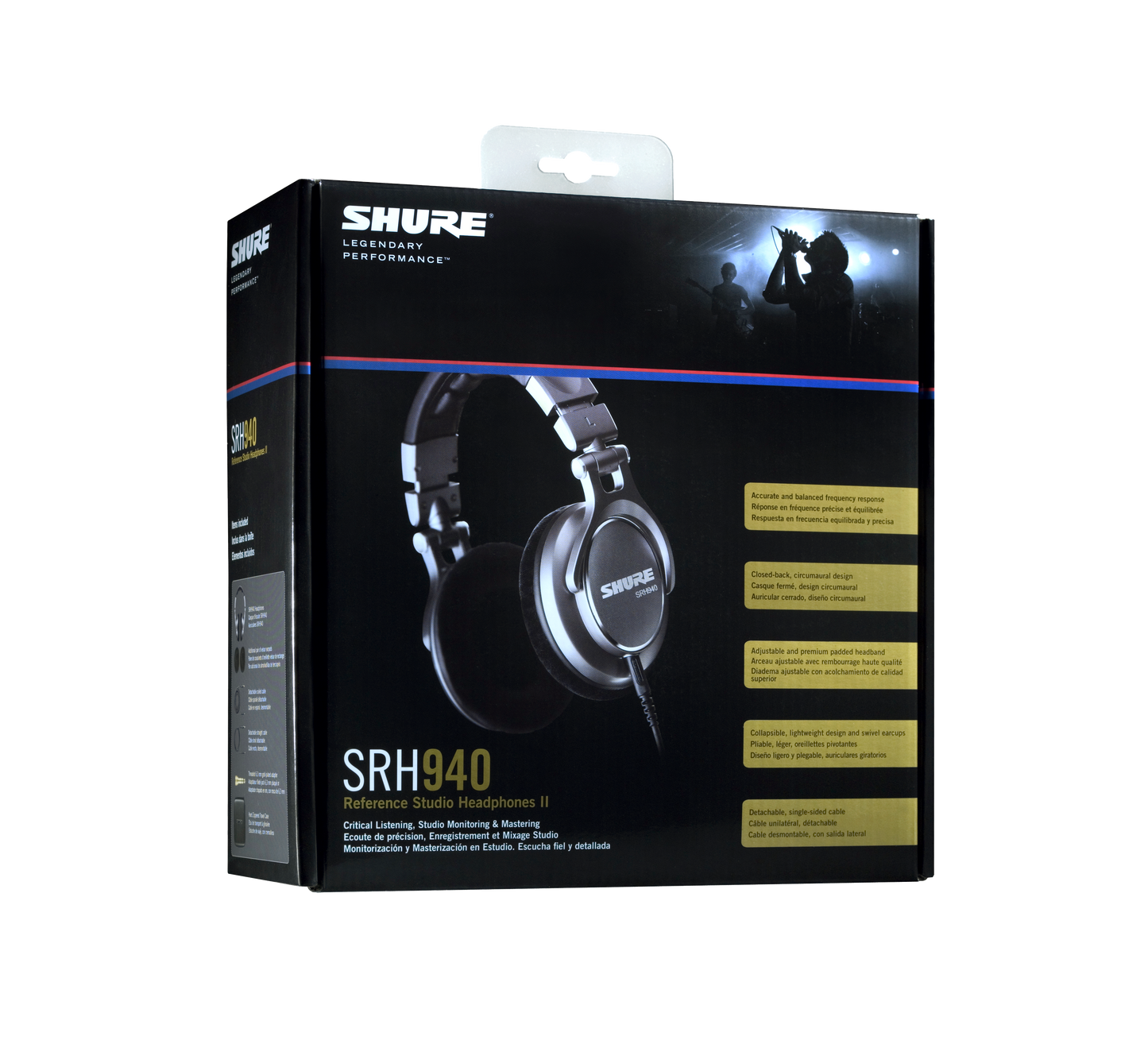 Audífonos profesionales de referencia Shure SRH940