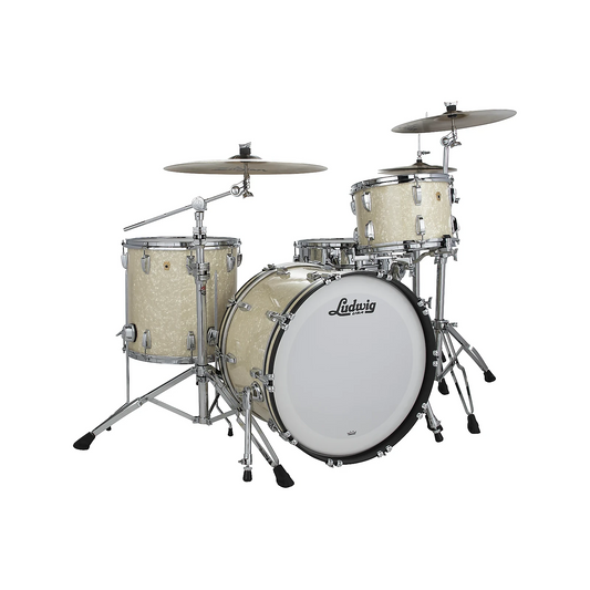 Shell pack Ludwig Legacy Mahogany White Marine Pearl 13/16/14/22 - con tarola