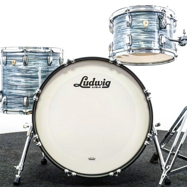 Shell pack Ludwig Classic Maple Vintage Blue Oyster 12/14/20 - sin tarola