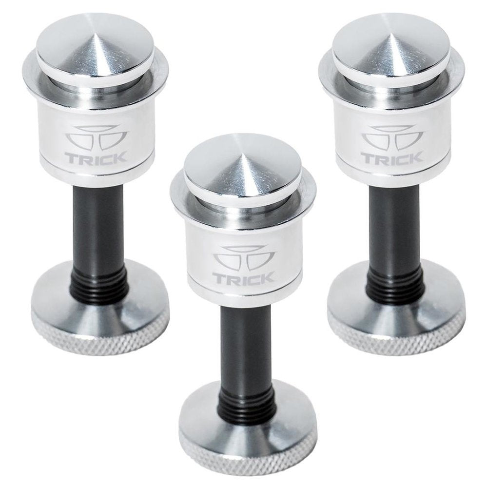 Paquete de 3 soportes para platillo sobre poste de 8mm Trick Drums Quick Release QR3